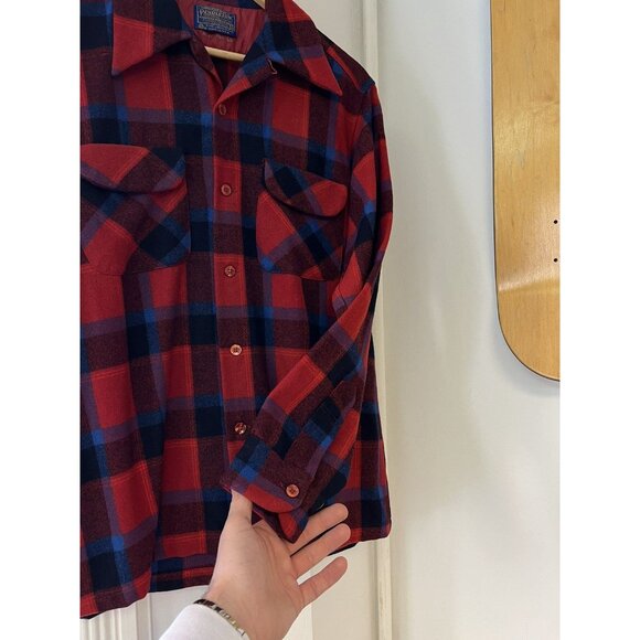 70’s Pendleton Pure Wool Flannel Button Up - Picture 3 of 6